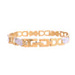 VOJ Men Gold Polished & Silver-Toned Exquisite Alloy Link Bracelet - Swadesiicart