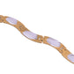 VOJ Men Gold Polished & Silver-Toned Exquisite Waved Linked Bracelet - Swadesiicart