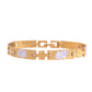 VOJ Men's Double Toned Stainless Steel Textural Linked Bracelet - Swadesiicart