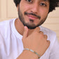 VOJ Men's Double Toned Textural Linked Bracelet - Swadesiicart