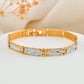 VOJ Men's Double Toned Textural Linked Bracelet - Swadesiicart