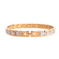 VOJ Men's Double Toned Textural Stainless Steel Bracelet - Swadesiicart