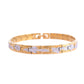 VOJ Men's Double Toned Textural Stainless Steel Bracelet - Swadesiicart