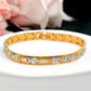 VOJ Men's Double Toned Textural Stainless Steel Bracelet - Swadesiicart