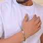VOJ Dual Toned Alloy Bracelet For Men - Swadesiicart