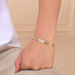 VOJ Gold And Silver Toned Stainless Steel Textural Bracelet For Men - Swadesiicart