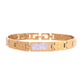 VOJ Gold And Silver Toned Stainless Steel Textural Bracelet For Men - Swadesiicart