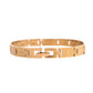 VOJ Gold And Silver Toned Stainless Steel Textural Bracelet For Men - Swadesiicart