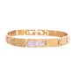 VOJ Gold And Silver Toned Stainless Steel Linked Bracelet For Men - Swadesiicart