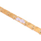 VOJ Gold And Silver Toned Stainless Steel Linked Bracelet For Men - Swadesiicart