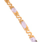 VOJ Gold And Silver Toned Stainless Steel Dolor Sign Bracelet For Men - Swadesiicart