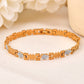 VOJ Gold And Silver Toned Stainless Steel Designer Bracelet For Men - Swadesiicart