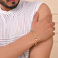 VOJ Dual Toned Textural Designer Bracelet For Men - Swadesiicart