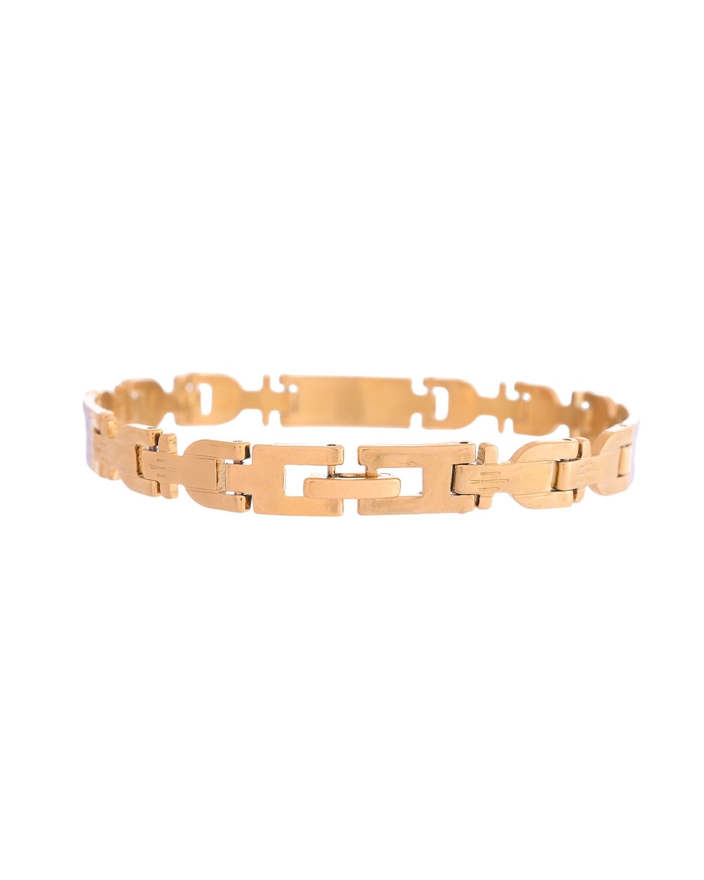 VOJ Dual Toned Textural Designer Bracelet For Men - Swadesiicart