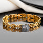 VOJ Dual Toned Textural Designer Bracelet For Men - Swadesiicart