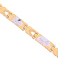 VOJ Double Toned Textural Designer Bracelet For Men - Swadesiicart