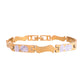 VOJ Double Toned Textural Designer Linked Bracelet For Men - Swadesiicart