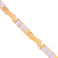 VOJ Double Toned Textural Designer Linked Bracelet For Men - Swadesiicart