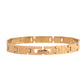 VOJ Dual Plated Textural Designed Linked Bracelet For Men - Swadesiicart