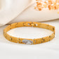 VOJ Dual Plated Textural Designed Linked Bracelet For Men - Swadesiicart