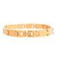 VOJ Gold Polished Linked Designed Bracelet For Men's - Swadesiicart