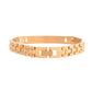 VOJ Men Gold Polished Link Bracelet - Swadesiicart