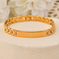 VOJ Men Gold Polished Link Bracelet - Swadesiicart