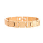 VOJ Men Gold-Toned Stainless Steel Textured Chain Bracelet - Swadesiicart