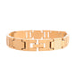 VOJ Men Gold-Toned Stainless Steel Textured Chain Bracelet - Swadesiicart