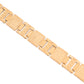 VOJ Men Gold-Toned Stainless Steel Textured Chain Bracelet - Swadesiicart