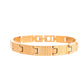 VOJ Men Gold-Toned Stainless Steel Linked Designer Chain Bracelet - Swadesiicart