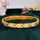 VOJ Men Gold-Toned Stainless Steel Linked Designer Chain Bracelet - Swadesiicart