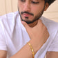VOJ Gold Toned Linked Minimal Bracelet For Men's - Swadesiicart
