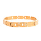 VOJ Gold Toned Linked Minimal Bracelet For Men's - Swadesiicart