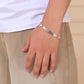 VOJ Men Double-Toned Stainless Steel Linked Chain Bracelet - Swadesiicart