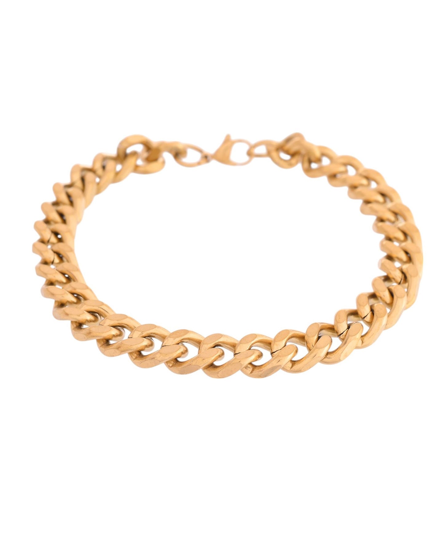 VOJ Stainless Steel Men's Linked Bracelet - Swadesiicart