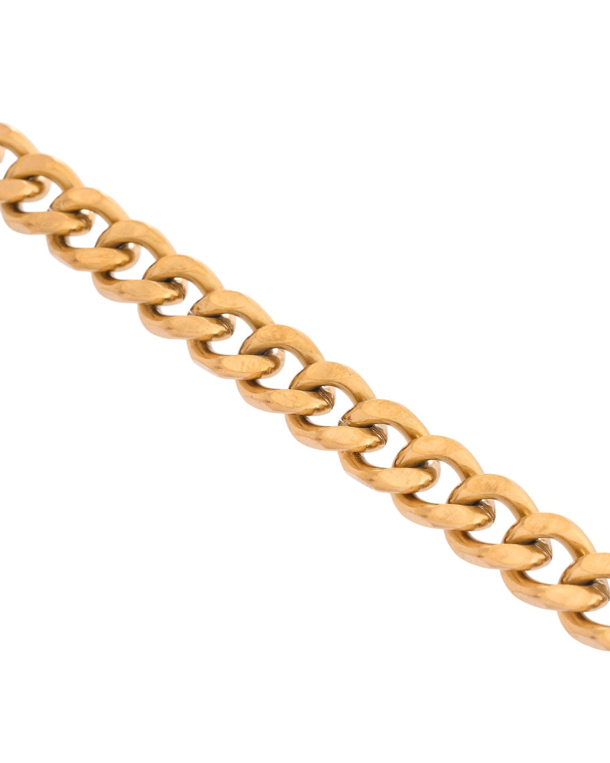 VOJ Stainless Steel Men's Linked Bracelet - Swadesiicart