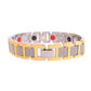 VOJ Silver And Gold Polished Stylish Geometrical Shaped Men's Bracelet - Swadesiicart