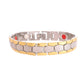 VOJ Silver And Gold Polished Minimal Geometrical Shaped Men's Bracelet - Swadesiicart