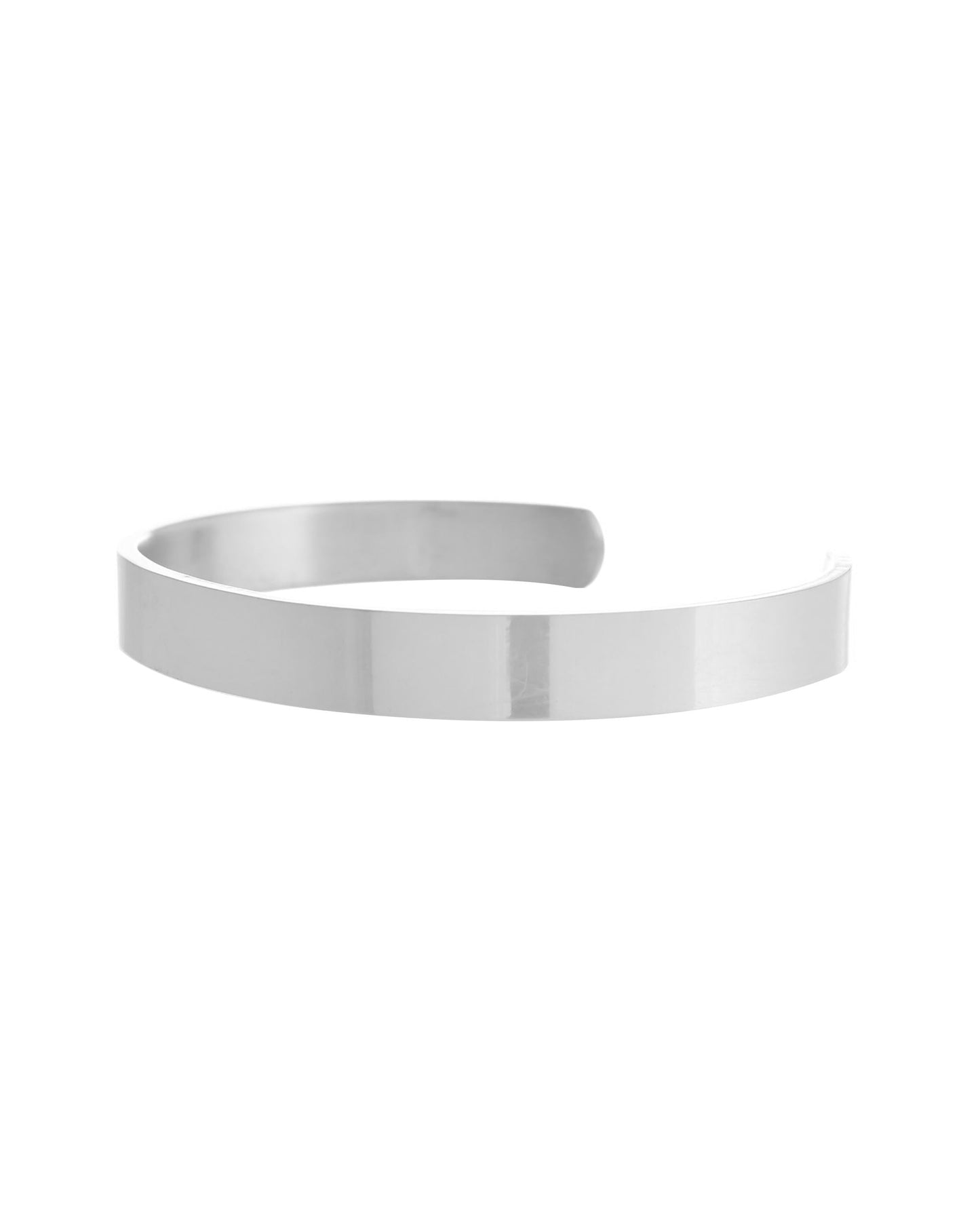 VOJ Silver Plated Stainless Steel Kada Bracelet - Swadesiicart