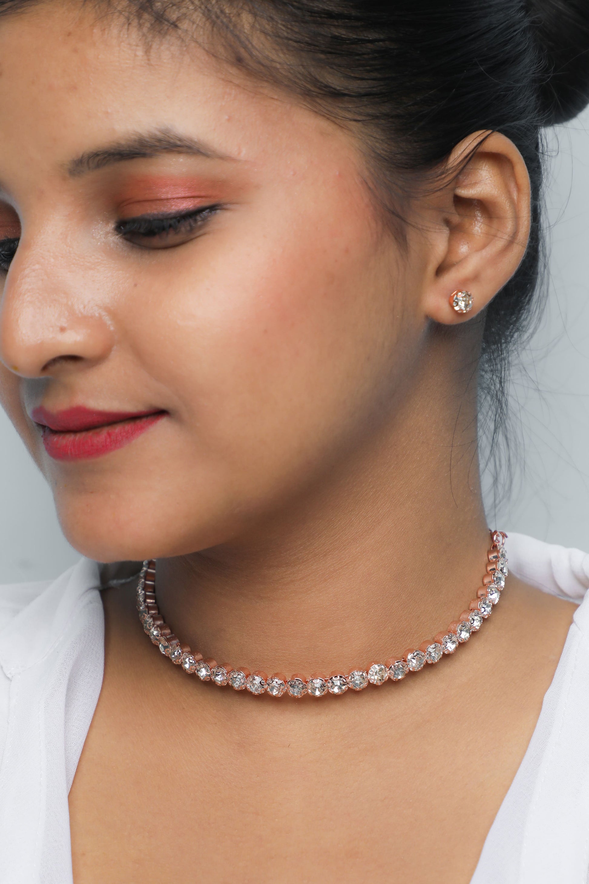VOJ Valantine Gift Set of Gold-Polished Jewellery | Swadesiicart