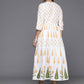Ahalyaa Women's Traditional wear Dress - White | Swadesiicart