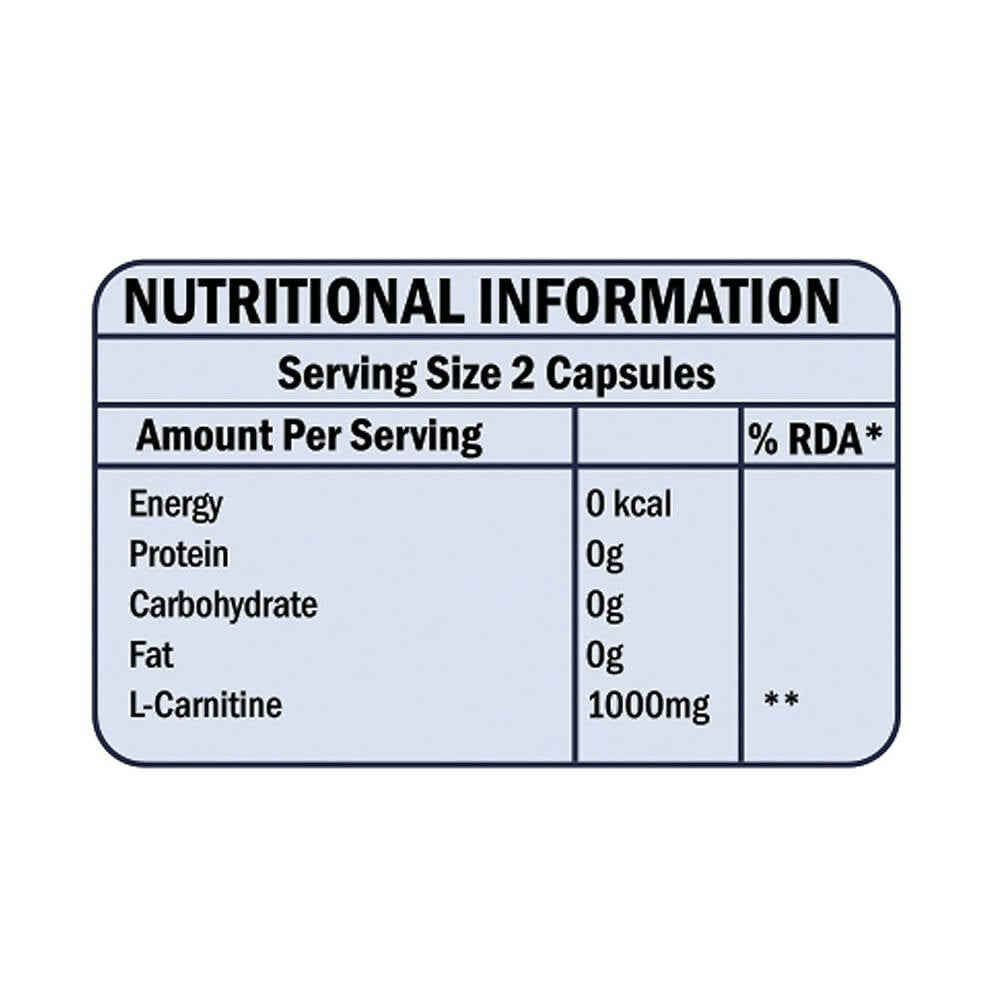 Scitron L-Carnitine 1000mg Veg Capsules - Swadesiicart