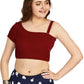Aastha Fashion Women's Women's Maroon Velvet Solid Readymade Blouse