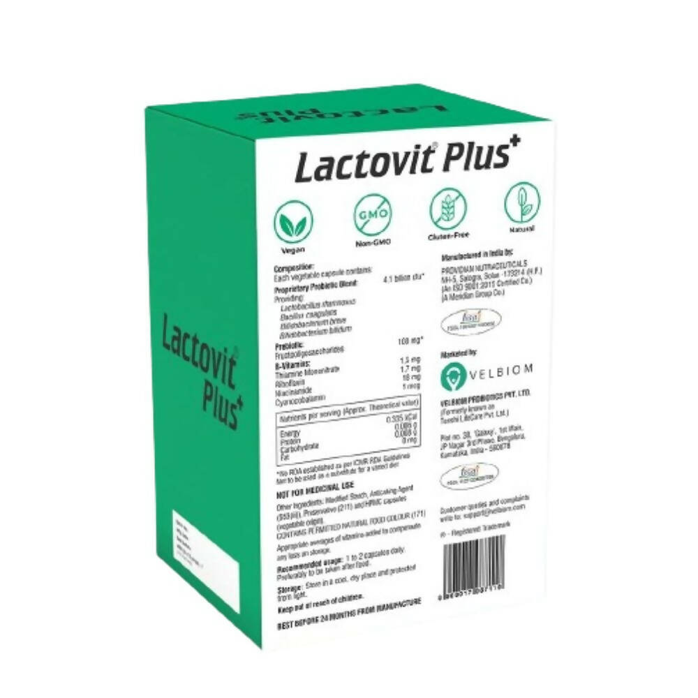 Velbiom Lactovit Plus Probiotics For Men | Swadesiicart