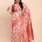 Shree Shyam Fashion Linen Cotton Red Saree