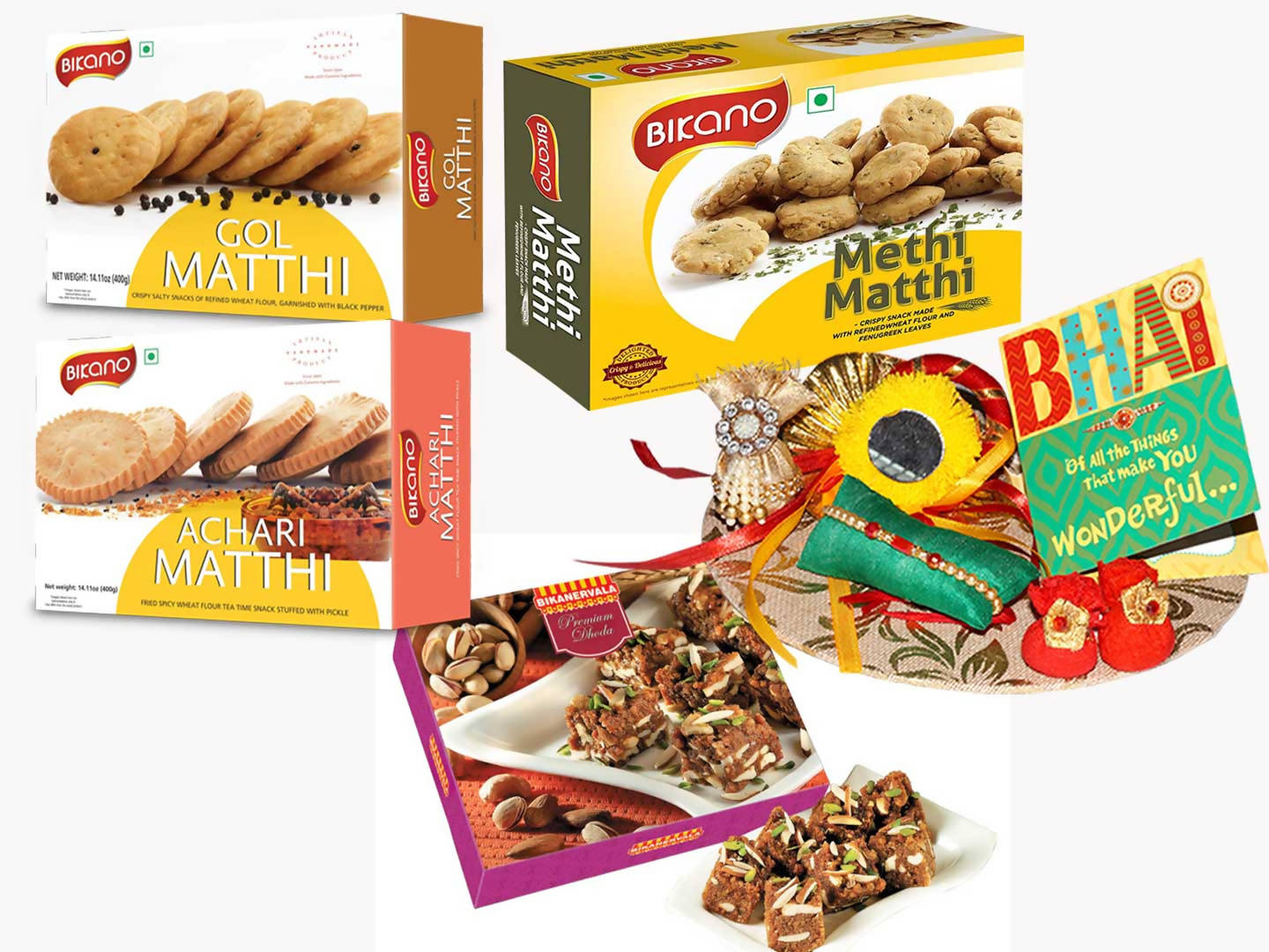 Bikano Mathi Magic with Dhoda Rakhi Gifts - Bikanervala