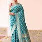 Joban Fashion Aqua Soft Pure Handloom Banarasi Silk Saree | Swadesiicart