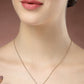 NVR Women's Rose Gold Heart Shape American Diamond Metal Chain | Swadesiicart