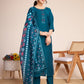 Lorenvalley Rama Chanderi Roman Silk Embroidered with Mirror Work Kurta Set - Swadesiicart
